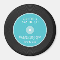 Vinyl Record Wedding Save the Date