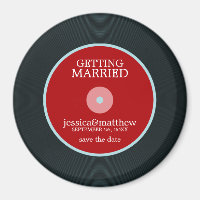Vinyl Record Wedding Save the Date