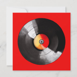 Vinyl Record Wenskaart Kaart
