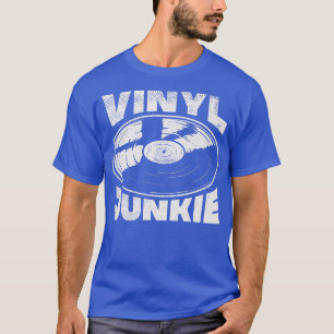 Vinyl Records Audio Music Record Player LP Retro V T-shirt