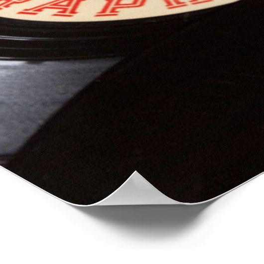 Vinyl Records Background Poster (Hoek)