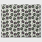 Vinyl Records en Muzieknoten Patroon Cadeaupapier (Vlak)