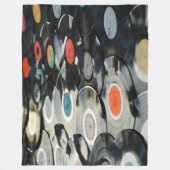 Vinyl Records Fleece Blanket Deken (Voorkant)