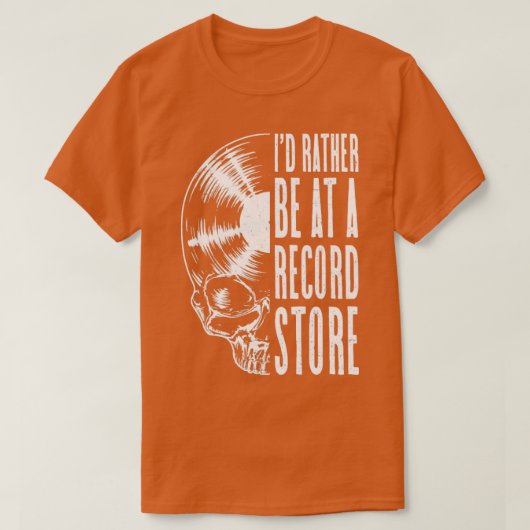 Vinyl Records LP Collector In een platenzaak Mu T-shirt (Design voorkant)