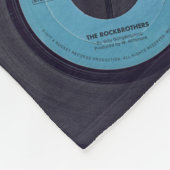  Vinyl Records Muziek Achtergrond Fleece Deken (Hoek)