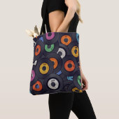 Vinyl Records Muziek Achtergrond Tote Bag (Dichtbij)