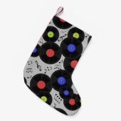 Vinyl Records: Muzieknotitiepatroon Kleine Kerstsok (Voorkant (Hangend))