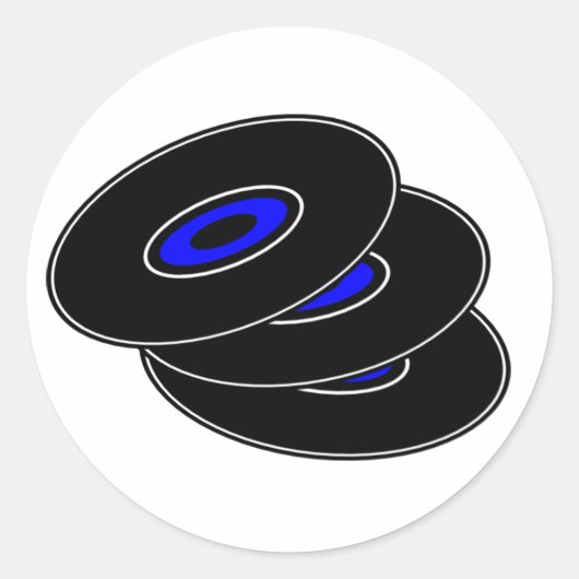 Vinyl Records Stickers (Voorkant)