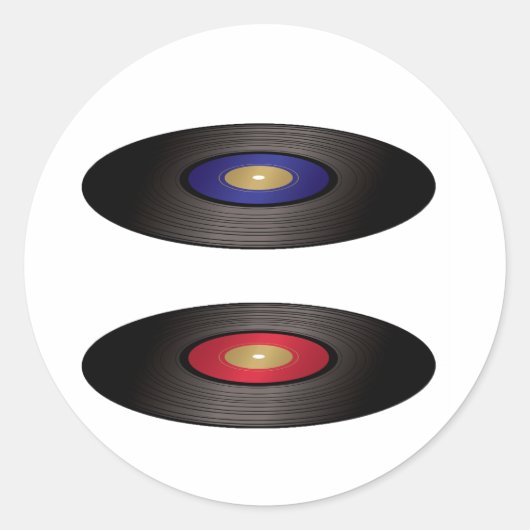 Vinyl Records Stickers (Voorkant)