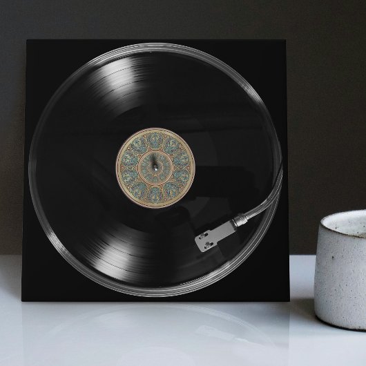 Vinyl  Retro Record Ontwerp Tegeltje