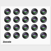 Vinyl Rocks LP Ronde Sticker (Vel)