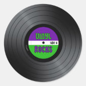 Vinyl Rocks LP Ronde Sticker (Voorkant)