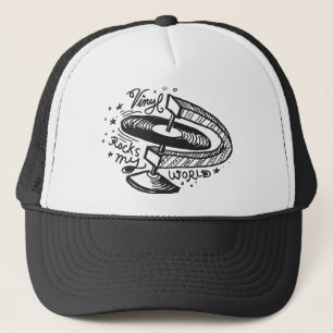 Vinyl Rocks My World 1 Trucker Pet