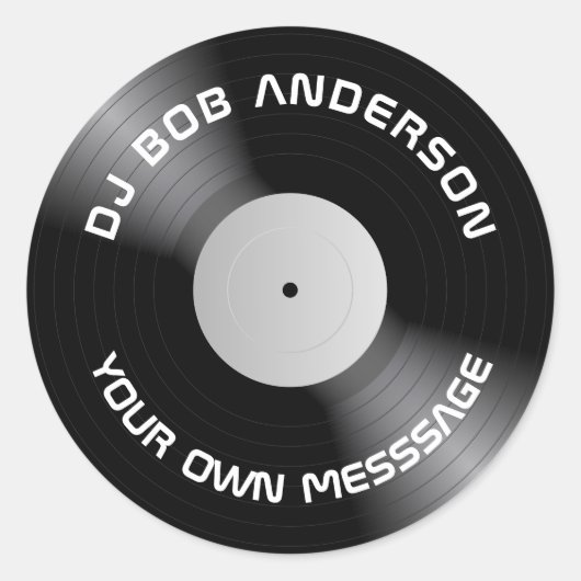 Vinyl Ronde Sticker (Voorkant)