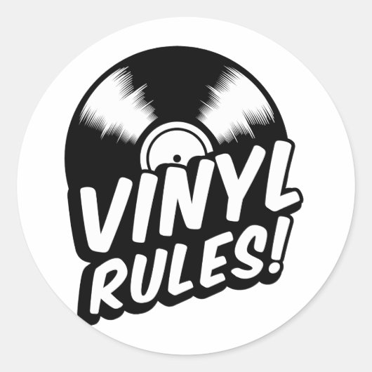 vinyl ronde sticker (Voorkant)