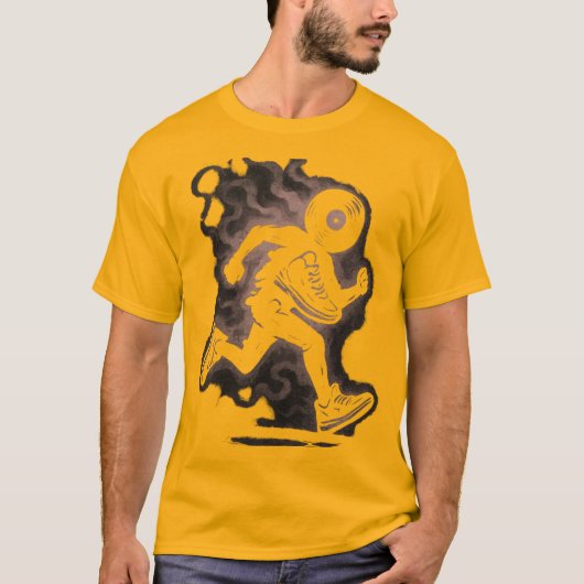 Vinyl Runner Skeleton Smoke T-shirt (Voorkant)