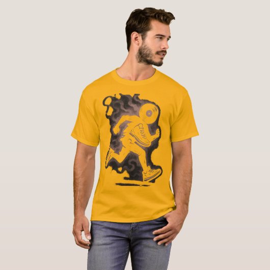 Vinyl Runner Skeleton Smoke T-shirt (Voorkant volledig)