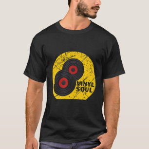 Vinyl Soul Musician Old School Music DJ Platenspel T-shirt