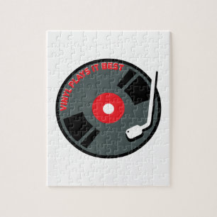 Vinyl speelt het beste legpuzzel