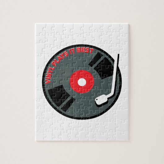 Vinyl speelt het beste legpuzzel (Verticaal)
