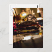 Vinyl spinnen briefkaart (Voorkant / Achterkant)