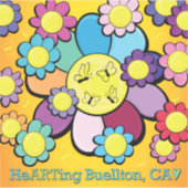 Vinyl Sticker - Flower Power -Buellton.Art (Voorkant)