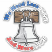 Vinyl Sticker George Orwell Meer 1984 Minder 1776 (Voorkant)