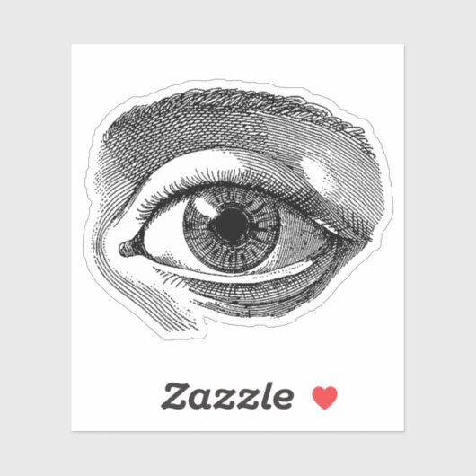 Vinyl Sticker  grafisch afbeelding Eye (Vel)