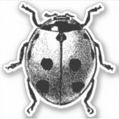 Vinyl Sticker grafisch afbeelding lieveheersbeest (Voorkant)