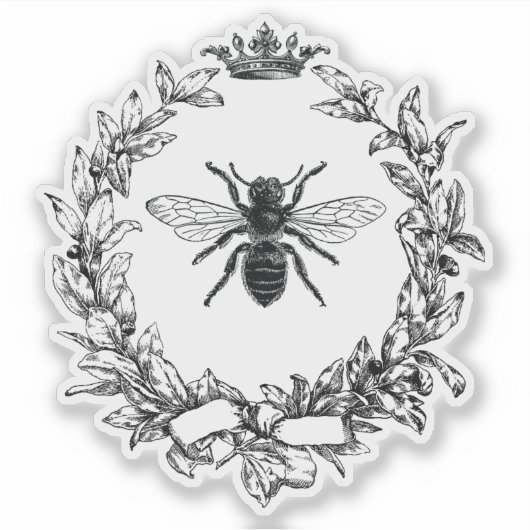 Vinyl Sticker  grafisch afbeelding Queen Bee (Voorkant)