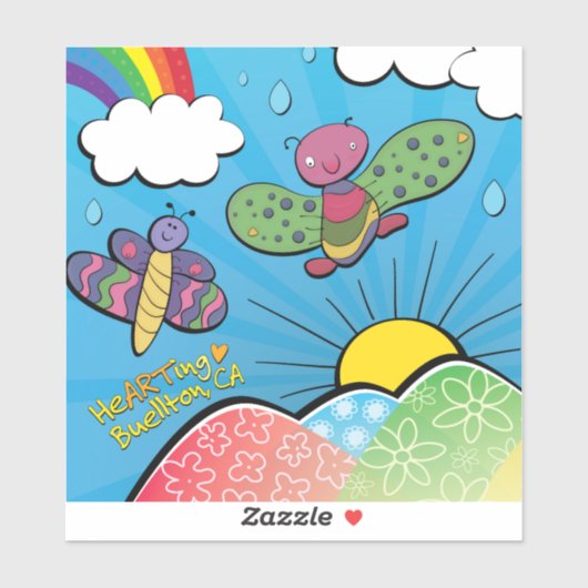 Vinyl Sticker - Houden van de regen - Buellton.Art (Vel)