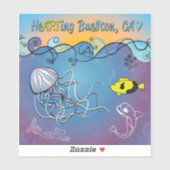 Vinyl Sticker - Jelly Waves - Buellton.Art (Vel)