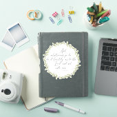 Vinyl Sticker KJV Bijbelvers Christelijk geschenk (iPad Cover)