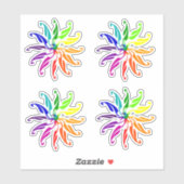 Vinyl Sticker - Kleur Wielbladeren (Vel)