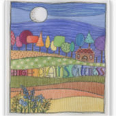 Vinyl sticker landschap (Voorkant)