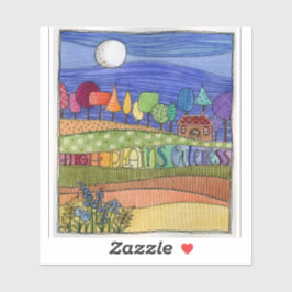 Vinyl sticker landschap