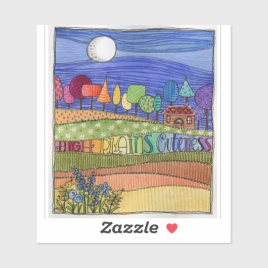 Vinyl sticker landschap (Vel)