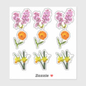 Vinyl sticker - Lente bloemen (Vel)