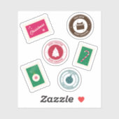 Vinyl Sticker met Postzegels (Vel)
