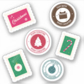 Vinyl Sticker met Postzegels (Voorkant)