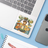 Vinyl sticker 'Nog één hoofdstuk' (Laptop met iPhone)