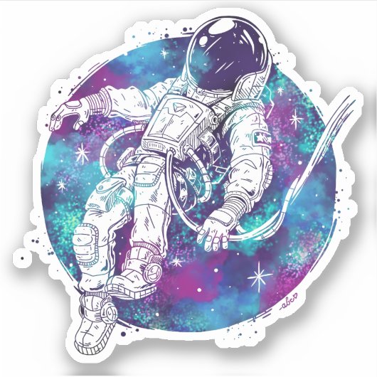 Vinyl sticker 'Out of This World' (Voorkant)