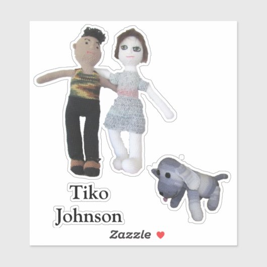 Vinyl Sticker - Paar en Hond (Vel)