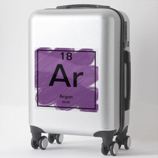 Vinyl Sticker Periodic Table Argon (Koffer)
