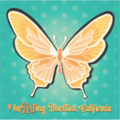Vinyl Sticker - Pop Vlinders - Buellton.Art (Voorkant)