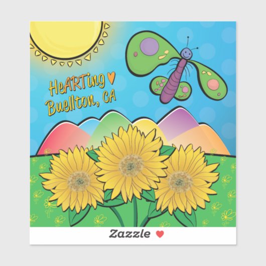 Vinyl Sticker - Sunny Buellton -Buellton.Art (Vel)