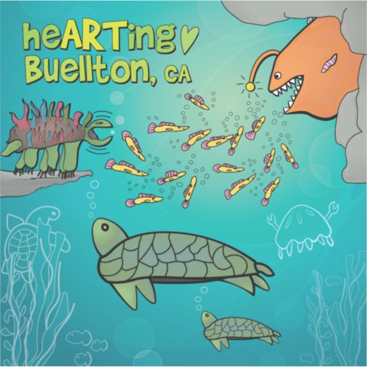 Vinyl Sticker - Verrassing! - Buellton.Art (Voorkant)