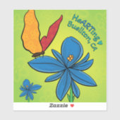 Vinyl Sticker -Violet(te) & Butterfly-Buellton.Art (Vel)