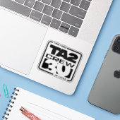 Vinyl Stickers 3"x 3" (Laptop met iPhone)