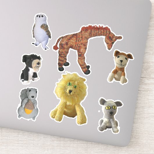 Vinyl Stickers - Dierenpoppen (Detail)